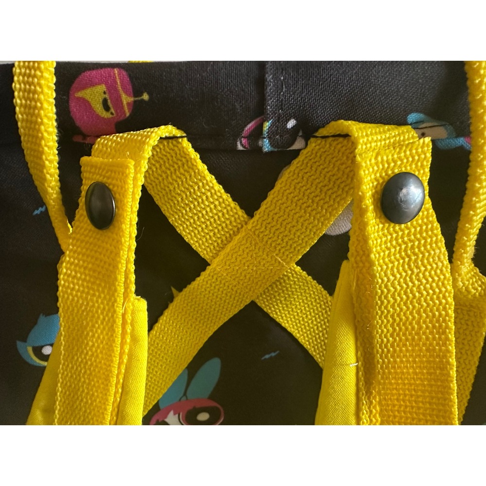 Cartoon Network Powerpuff Girls Backpack Black Yellow Patterned Kids School Bag - Picture 11 of 12